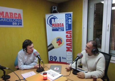 En Radio Marca Joan fue un colaborador habitual para hablar de Reiki con Alfonso Trinidad.